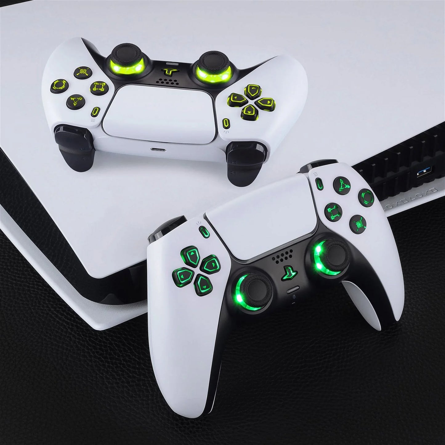 Multi-colors_ILLuminated_D-pad_Thumbsticks_Share_Option_Home_Face_Buttons_Matte_UV_Black_Classical_Symbols_Buttons_7_Colors_9_Modes_Touch_Control_DTF_LED_Kit_Compatible_With_PS5_Cont_f5f22877-fe86-4db0-8a84-961