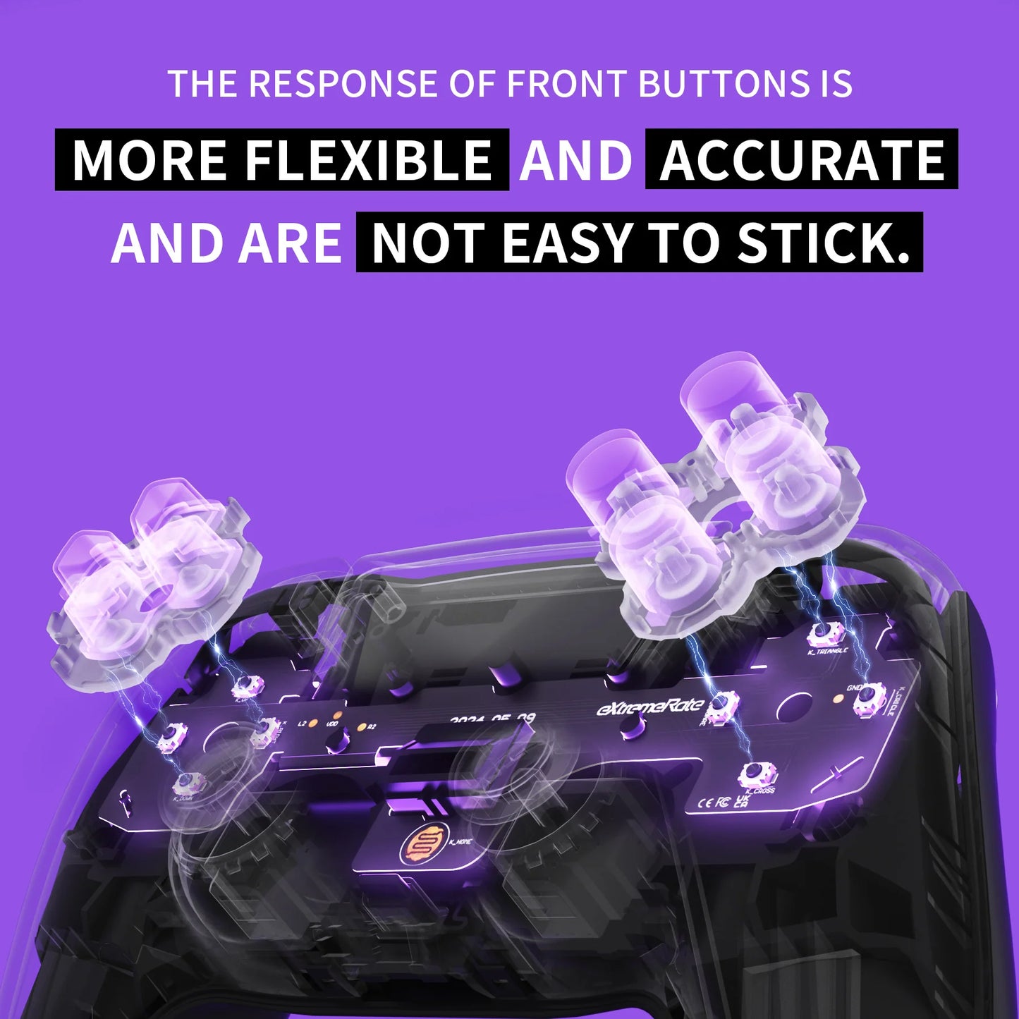 eXtremeRateWholeSet-LightVersionMicroSwitchClickyHairTriggerKit_TactileFaceClickyKitforPS5ControllerBDM-040-9