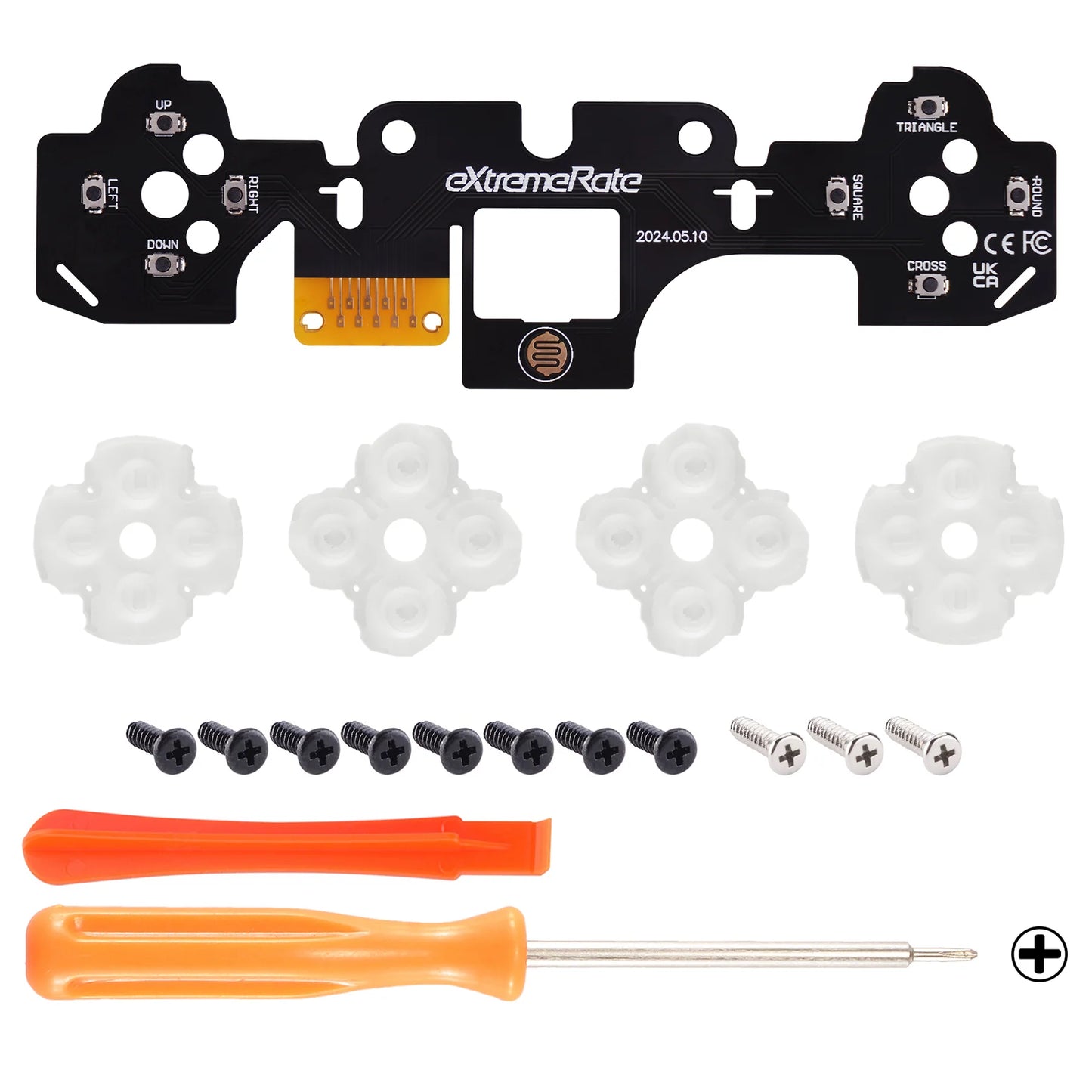 eXtremeRate_Face_Clicky_Kit_for_PS5_Controller_BDM-010_020_Custom_Hard_Silicone_Tactile_Switch_Dpad_Action_Buttons_for_PS5_Controller-2