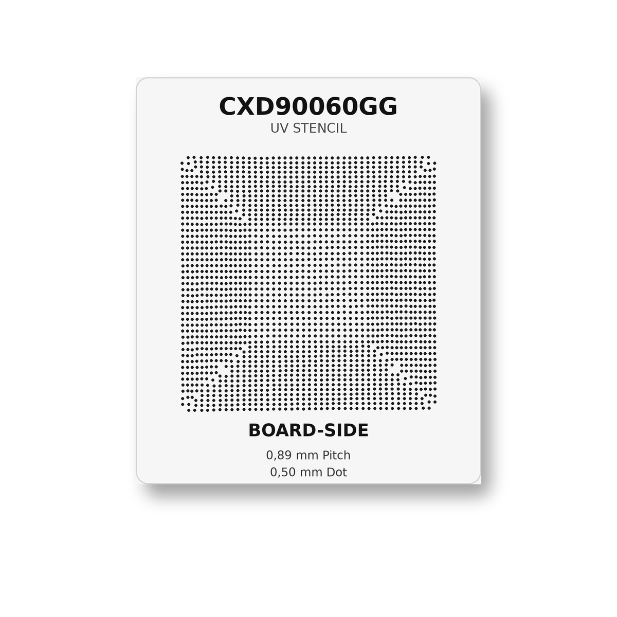 PS5 APU CXD90060GG UV Lötstopplack Schablone