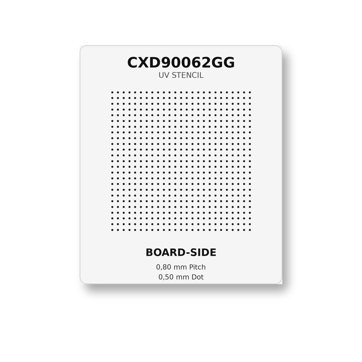 PS5 CXD90062GG UV Lötstopplack Schablone