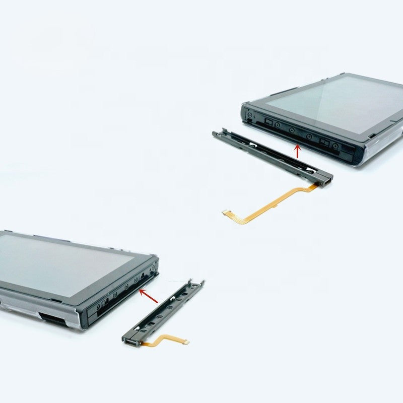 Nintendo Switch Konsole Schiene Slider Links Rechts Metall Set