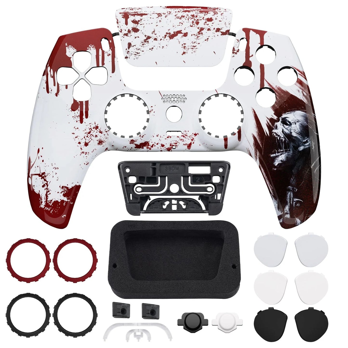 Luna_Redesigned_Glossy_Blood_Zombie_Front_Shell_With_Touchpad_Compatible_With_PS5_Controller_BDM-010_BDM-020_BDM-030_BDM-040_-_GHPFT002WS_-_Extremerate_Wholesale-903178