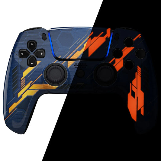 Luna_Redesigned_Glow_in_Dark_Mecha_-_Orange_Front_Shell_With_Touchpad_Compatible_With_PS5_Controller_BDM-010_BDM-020_BDM-030_BDM-040_-_GHPFT012WS_-_Extremerate_Wholesale-903525