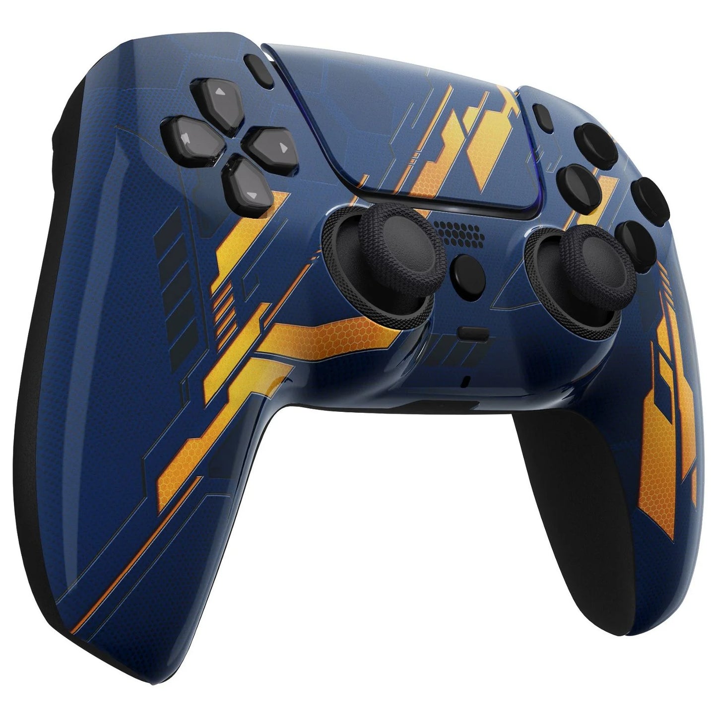 Luna_Redesigned_Glow_in_Dark_Mecha_-_Orange_Front_Shell_With_Touchpad_Compatible_With_PS5_Controller_BDM-010_BDM-020_BDM-030_BDM-040_-_GHPFT012WS_-_Extremerate_Wholesale-903538