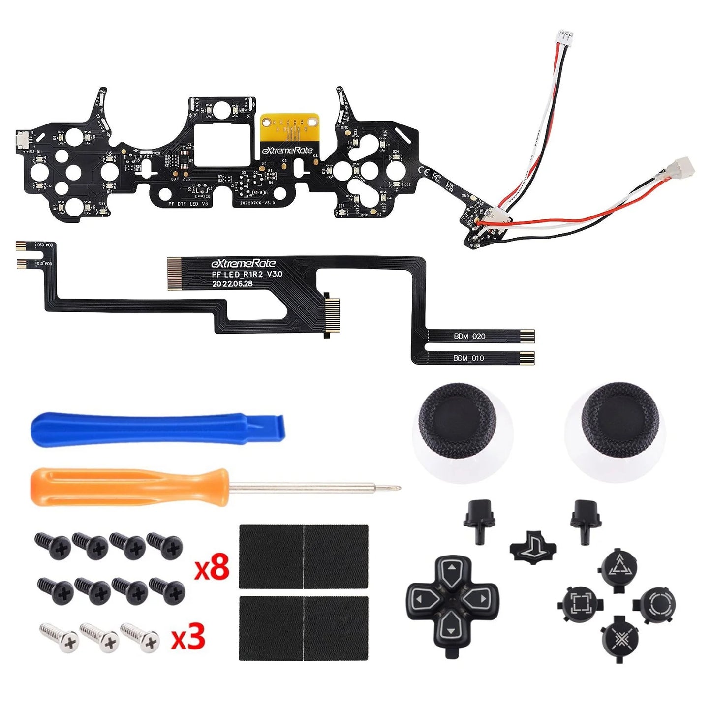 Multi-colors_ILLuminated_D-pad_Thumbsticks_Share_Option_Home_Face_Buttons_Matte_UV_Black_Classical_Symbols_Buttons_7_Colors_9_Modes_Touch_Control_DTF_LED_Kit_Compatible_With_PS5_Cont_2b6404a9-14fb-4898-8974-16c