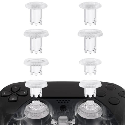 eXtremeRate White ThumbsGear V3 – 8-in-1 Austauschbare Ergonomische Thumbsticks für PS5 & PS4 Controller