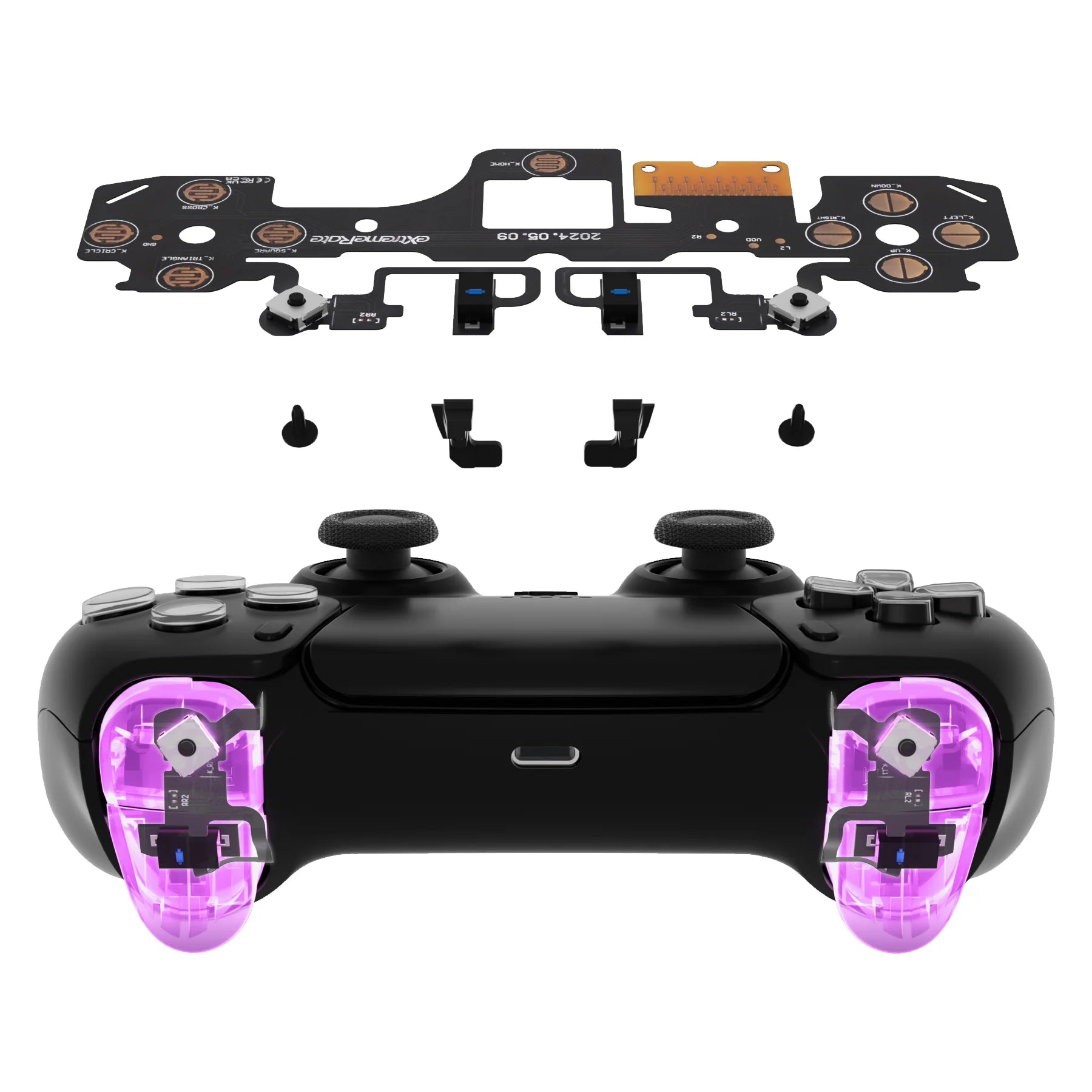 eXtremeRate Tactile Clicky Trigger Kit für PS5 Controller – Custom Bumper & Trigger Buttons für PlayStation 5