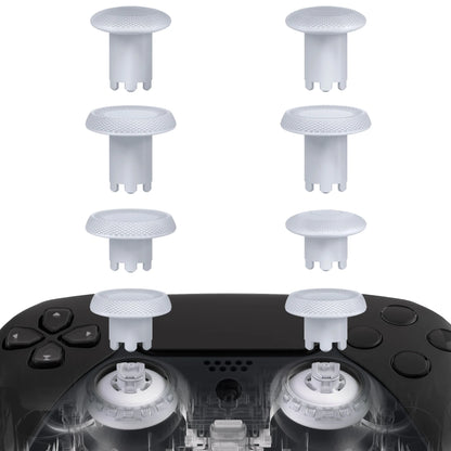 eXtremeRate White ThumbsGear V3 – 8-in-1 Austauschbare Ergonomische Thumbsticks für PS5 & PS4 Controller