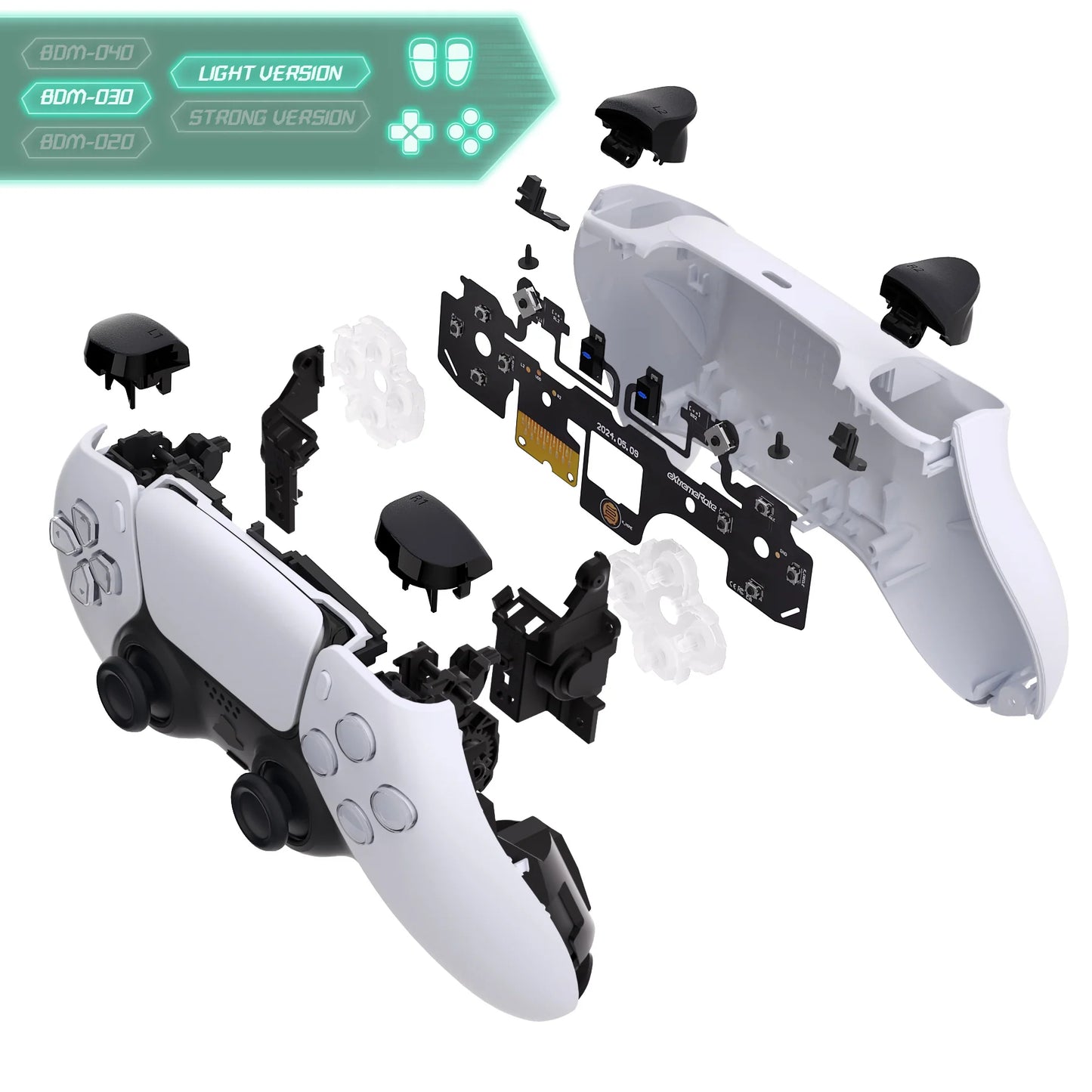 eXtremeRate_Whole_Set_-_Light_Version_Clicky_Kit_for_PS5_Controller_BDM-030-11