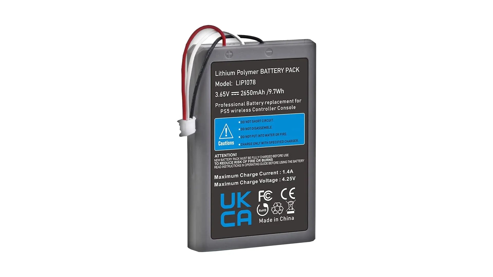 Power-Akku für PS5-Controller (BDM010–BDM050) – 2650 mAh Ersatzakku abxone